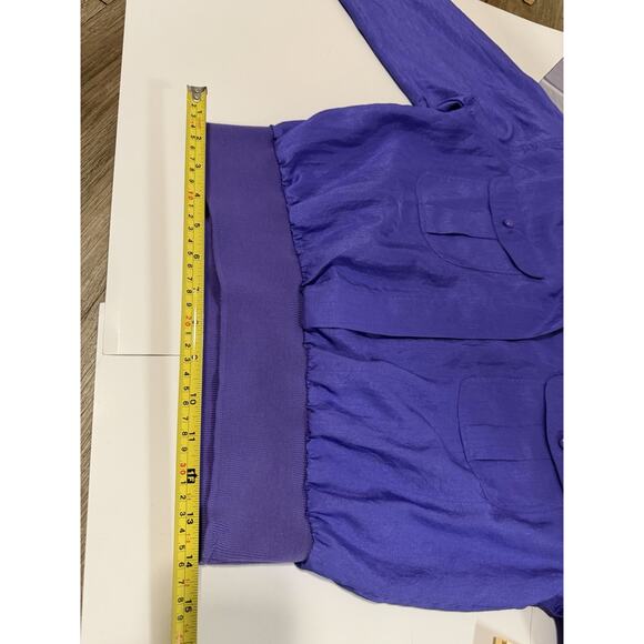 Brand New 90s Vintage Women’s Purple Joan Harper Top WITH Tags - Picture 9 of 14